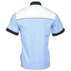 Camasa Bluza Alb/Bleu/Bleumarin (barbati, maneca scurta)