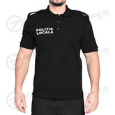 Tricou Polo Negru Politia Locala - 100% Bumbac
