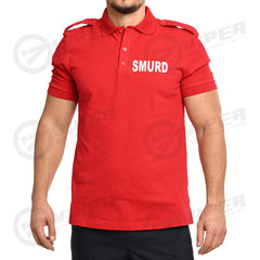 Tricou Polo Rosu SMURD (100% Bumbac)