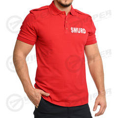 Tricou Polo Rosu SMURD (100% Bumbac)
