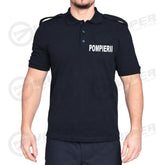 Tricou Polo Bleumarin Pompierii (50% Bumbac - 50% Poliester, cu port embleme/pix)