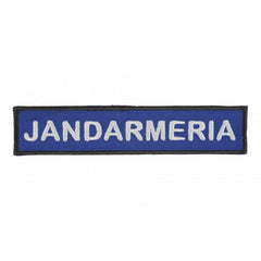 Ecuson dreptunghiular brodat JANDARMERIA