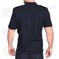 Tricou Polo Bleumarin Neinscriptionat (50% Bumbac - 50% Poliester, cu port embleme/pix)