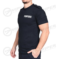 Tricou Bleumarin-AIR- Black Iris Pompierii (100% Bumbac)