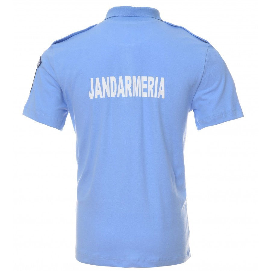 TACTICA®- Tricou polo jandarmeria bleu- 50 bumbac/50 poliester - cu emblema