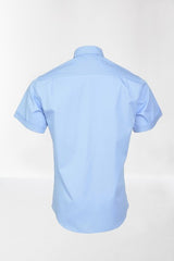 Camasa bluza maneca scurta - barbati (bleu)