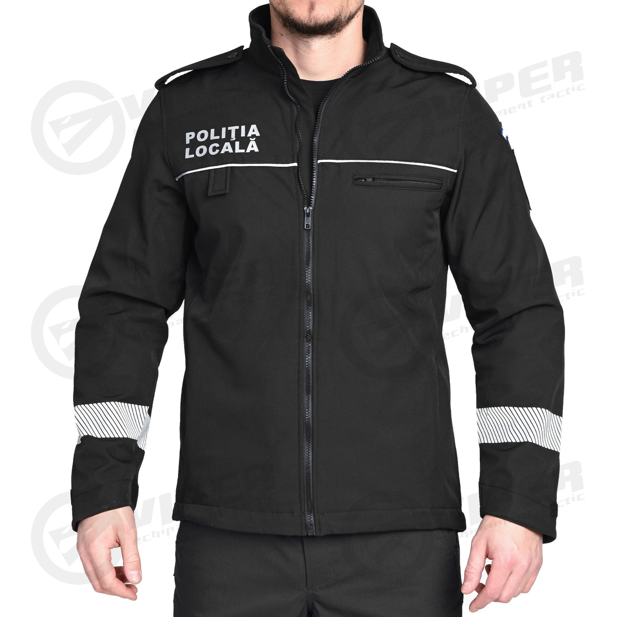 Scurta 1 Politia Locala (Viper® Duty Softshell, Negru, cu mesada detasabila)