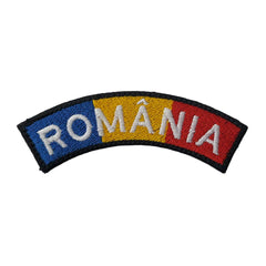 Ecuson brodat semicerc ROMANIA