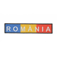 Rectangular badge TRICOLOR+ROMANIA 