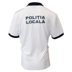 Tricou Polo Alb Politia Locala (100% Bumbac)