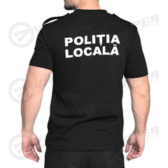 Tricou Negru Politia Locala (100% Bumbac)