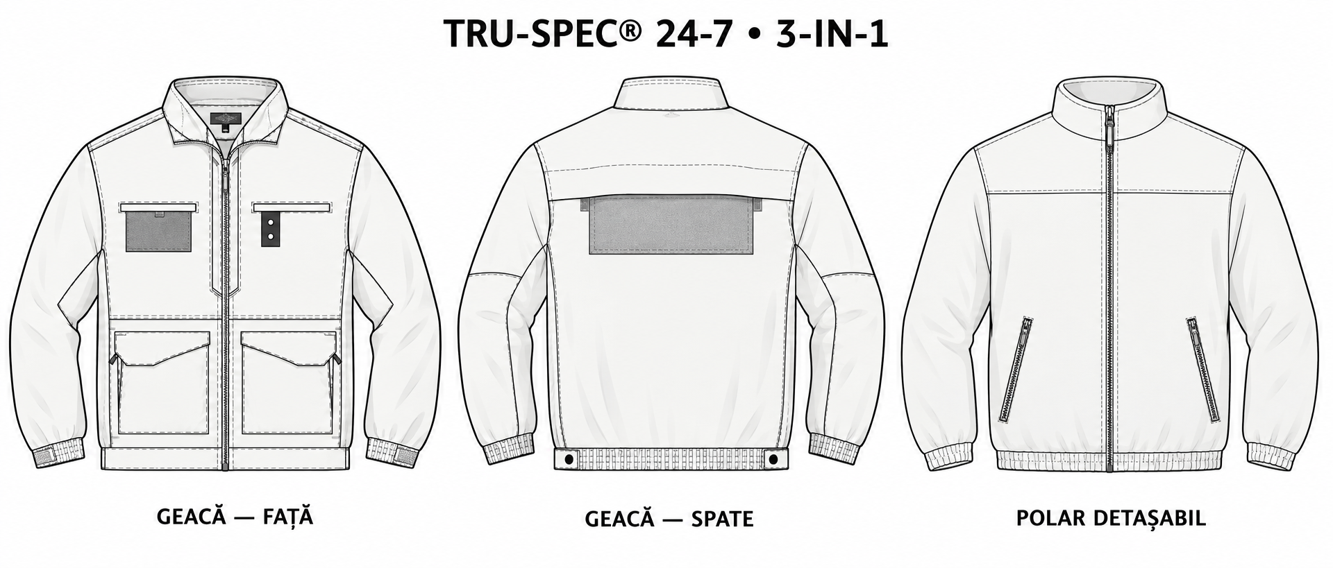 Geacă TRU-SPEC® 24-7 Series 3-in-1 — Maro
