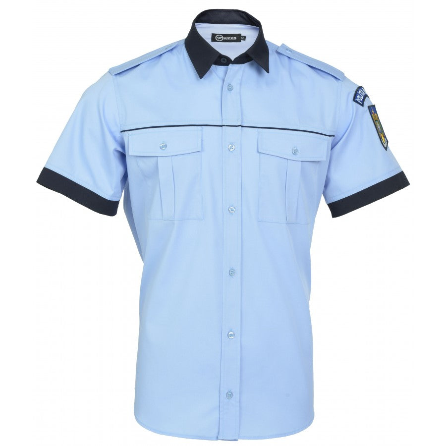 Blouse shirt - short sleeve - Local Police - lady (blue/navy blue)
