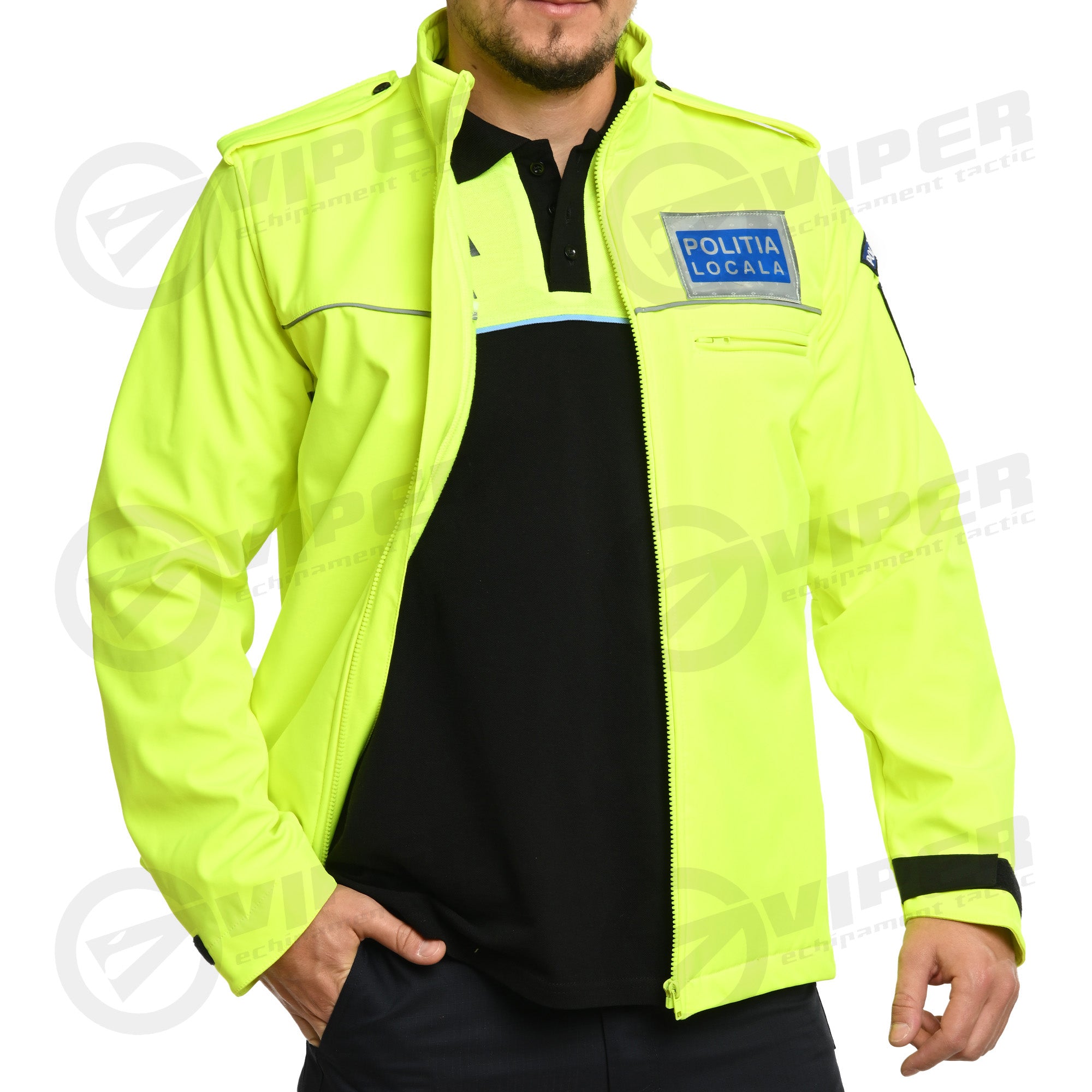 Geaca Viper® Duty Softshell Politia Locala (Hi-Vis)