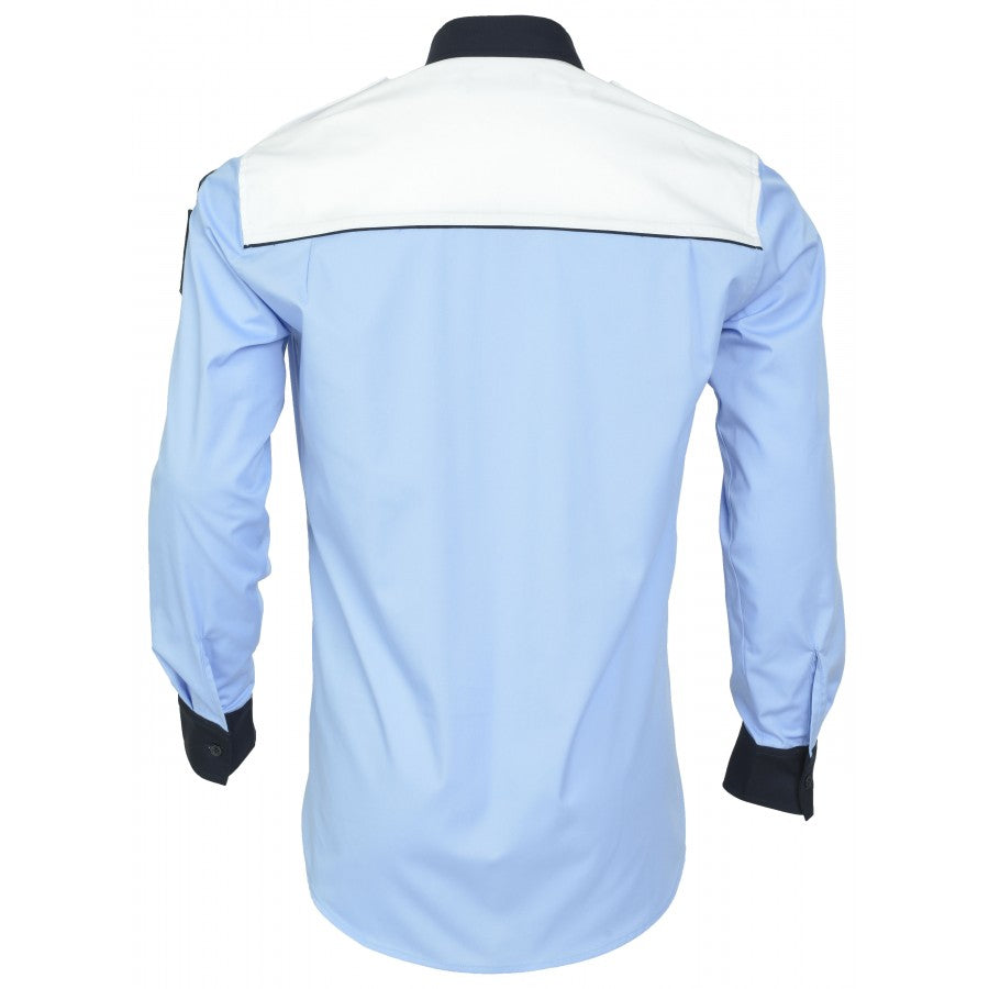 Blouse shirt - long sleeve - Local Police - lady (white/blue/blue) 