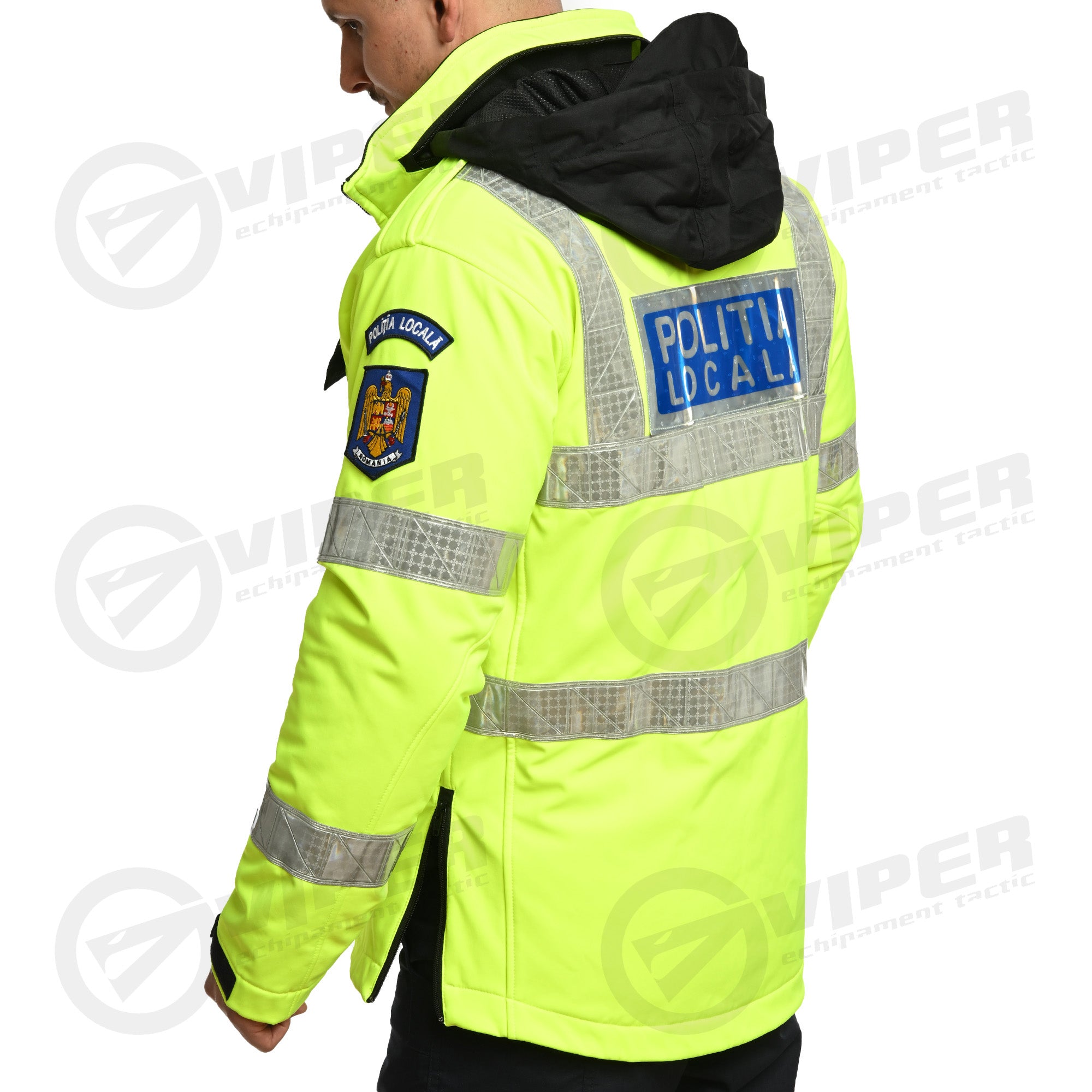 Scurta Hi-Vis Politia Locala (cu mesada detasabila)