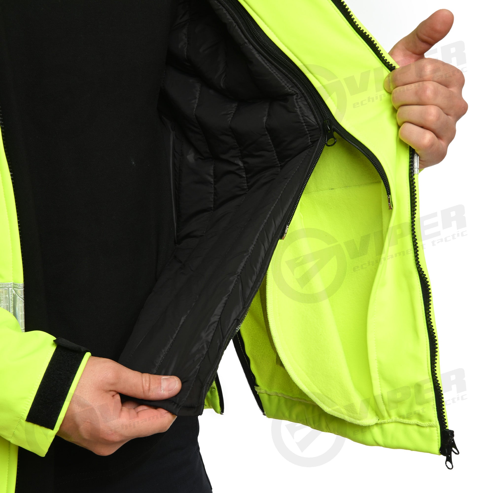 Scurta Hi-Vis Politia Locala (cu mesada detasabila)