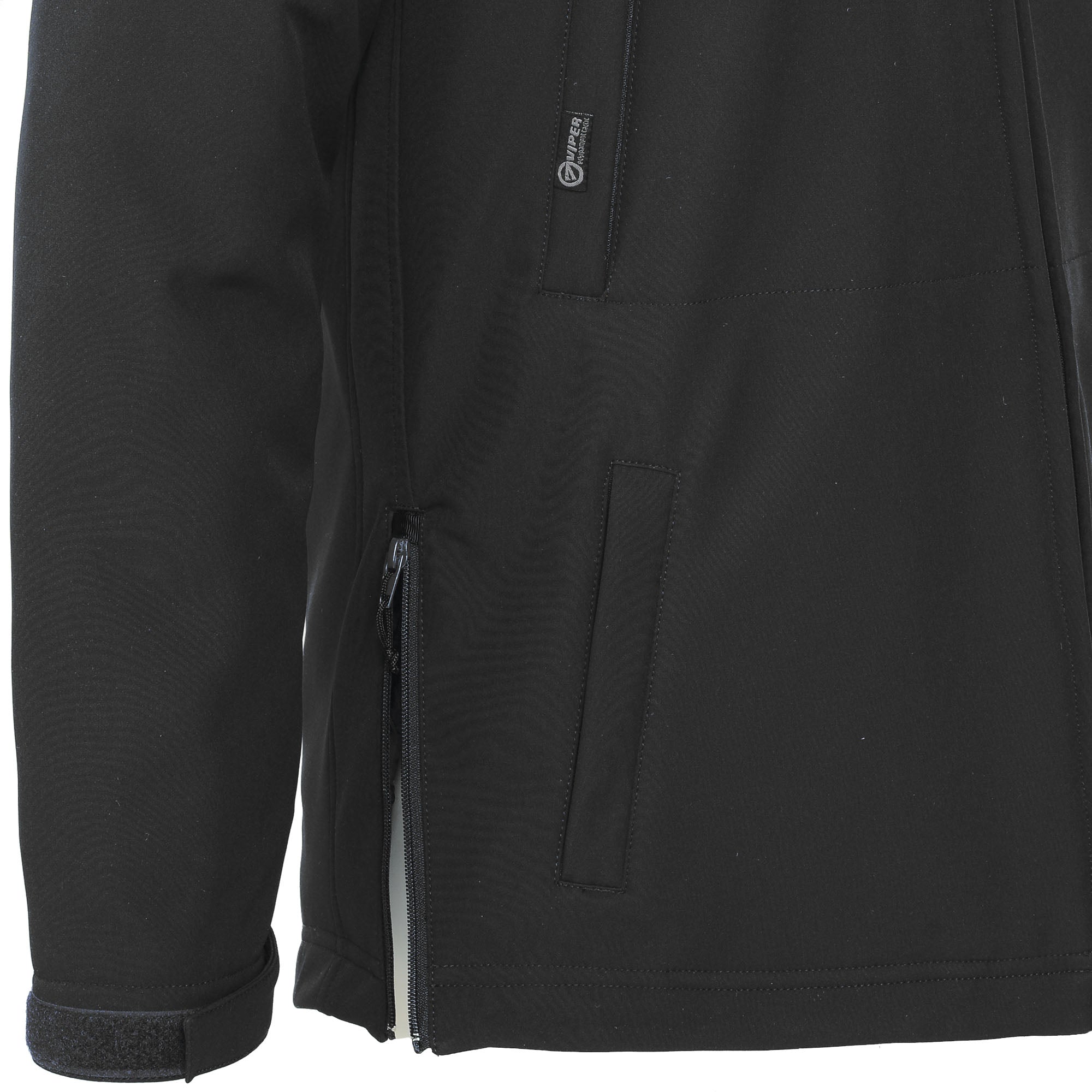 Viper® Softshell Jacket (neagra, cu mesada detasabila)