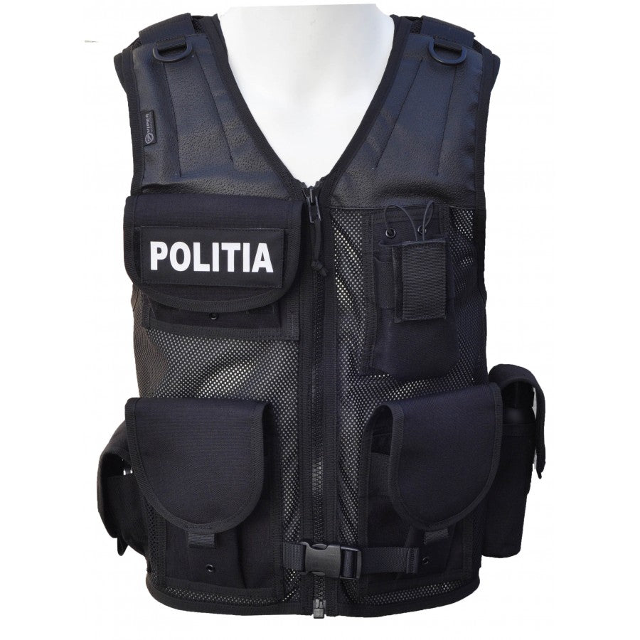 Mesh vest without pistol holster 