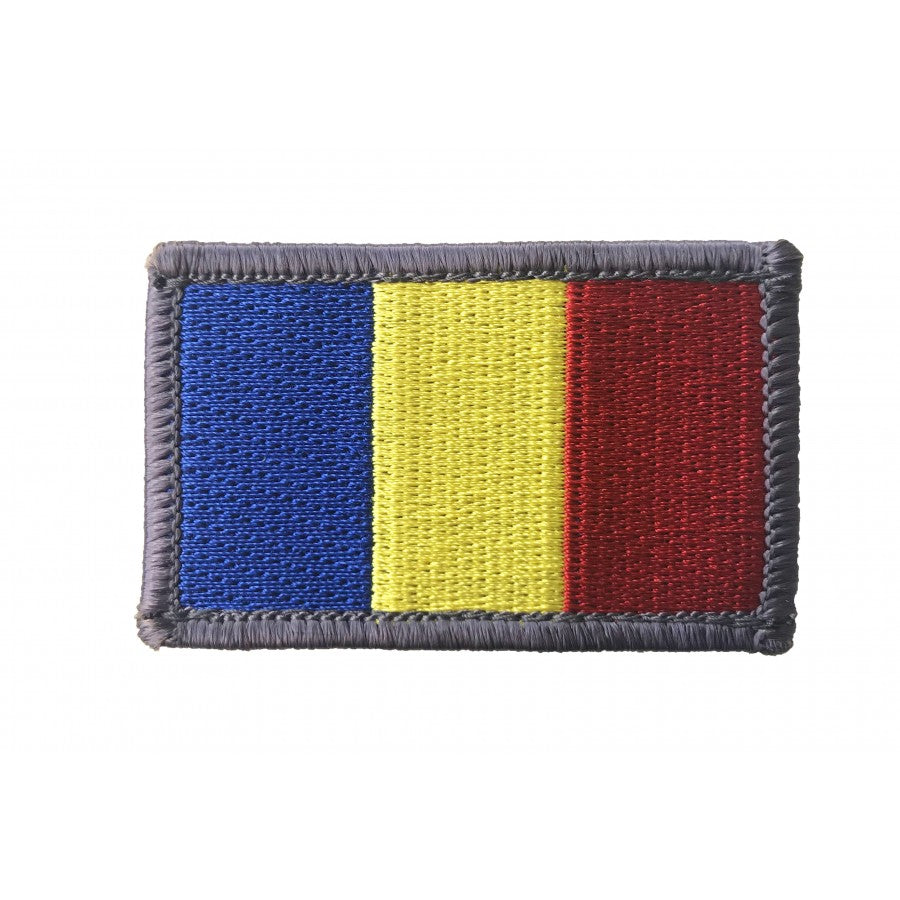 Ecuson brodat - tricolor Romania (cu Velcro)