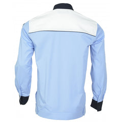 Blouse shirt with band - long sleeve - Local Police - ladies (white/blue/navy) 
