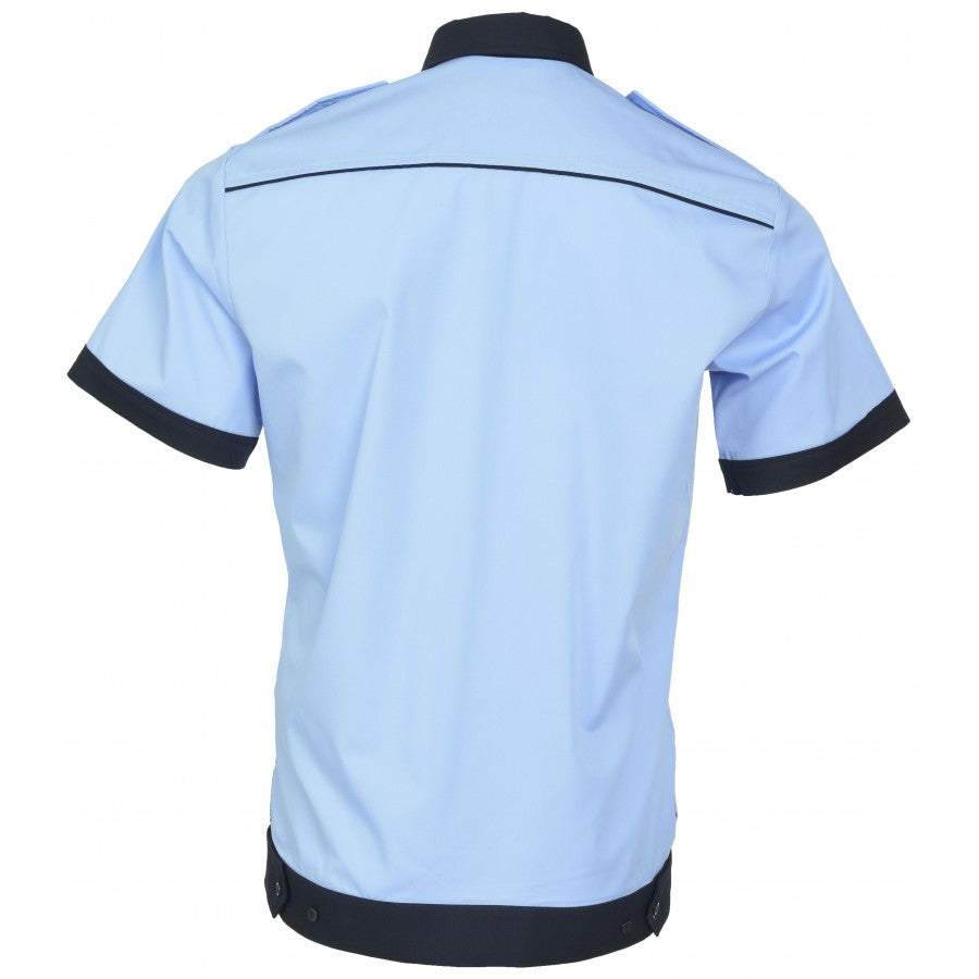 Camasa bluza cu banda - maneca scurta - Politia locala - barbati (bleu/bleumarin)