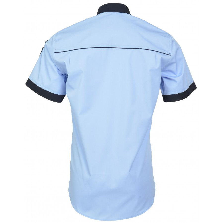 Short sleeve blouse shirt - Local Police - men (blue/navy blue) 