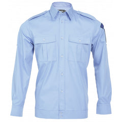 Blouse shirt with band - long sleeve - Local Police - lady (blue) 